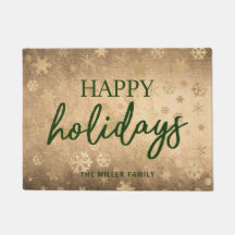 Prettige feestdagen Elegant modern goud & groen