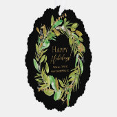 Prettige feestdagen Elegant Modern Ornament Kaart (Rechts)