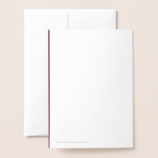 prettige feestdagen Elegant Red Folie Kaarten (Met envelop)