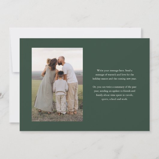 Prettige feestdagen Elegant script Feestdagenkaart (Achterkant)