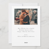 Prettige feestdagen Elegant script Feestdagenkaart (Achterkant)