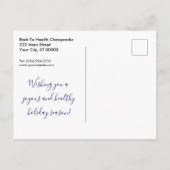 prettige feestdagen Elegant Snowflakes (Achterkant)