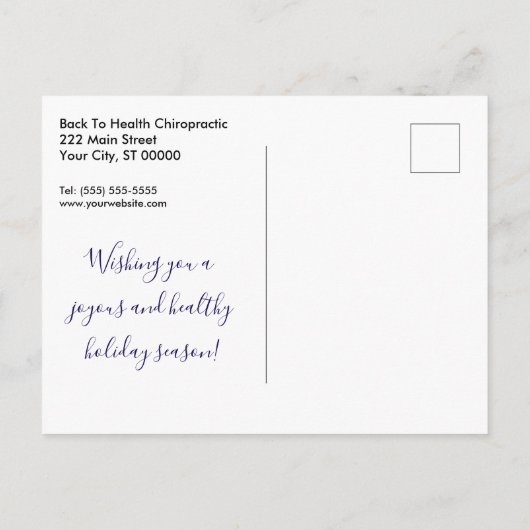 prettige feestdagen Elegant Snowflakes (Achterkant)