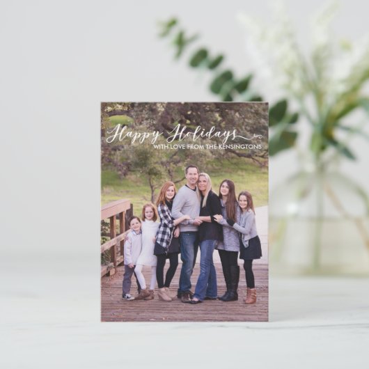 prettige feestdagen Elegant Typografie (Staand voorkant)