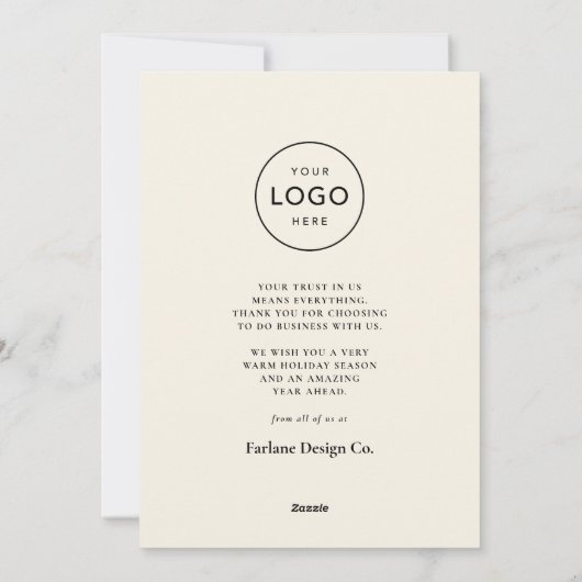 Prettige feestdagen Elegant | Warm Pine Forest Bus Feestdagenkaart (Achterkant)