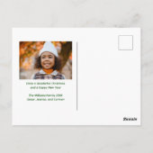 prettige feestdagen Elegant White Typografie Briefkaart (Achterkant)