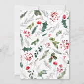 Prettige feestdagen Elegante botanische boog Feestdagenkaart (Achterkant)