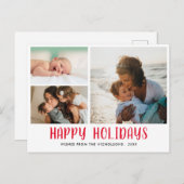 Prettige feestdagen €? | Elegante chique moderne f Briefkaart (Voorkant / Achterkant)