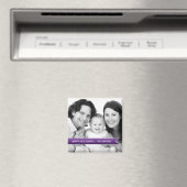 Prettige feestdagen Elegante foto van de Paarse li Magneet (Insitu (Vaatwasser))