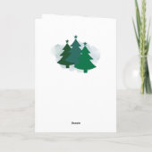 Prettige feestdagen Elegante Kaart (Achterkant)