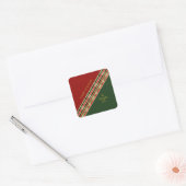 Prettige feestdagen Elegante kleurrijke kerst Vierkante Sticker (Envelop)