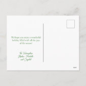 Prettige feestdagen Elegante kleurrijke kerstfoto (Achterkant)