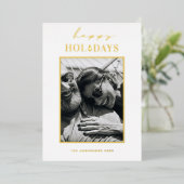 Prettige feestdagen €? | Elegante minimalistische  (Staand Voorkant)