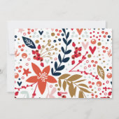 prettige feestdagen elegante witte kalligrafie feestdagenkaart (Achterkant)