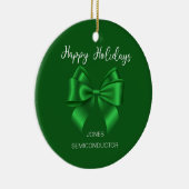 Prettige feestdagen Elegatn Keramisch Ornament (Rechts)