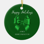 Prettige feestdagen Elegatn Keramisch Ornament (Voorkant)