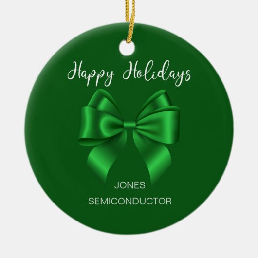 Prettige feestdagen Elegatn Keramisch Ornament (Voorkant)