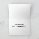 prettige feestdagen Elephant Kaart (Binnen)