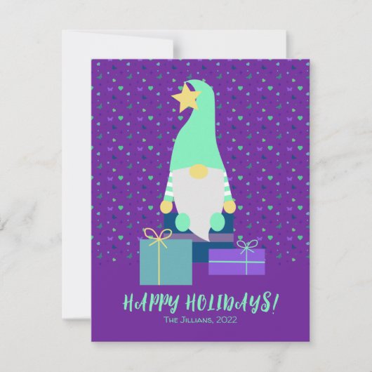 prettige feestdagen elf kerst feestdagenkaart (Voorkant)