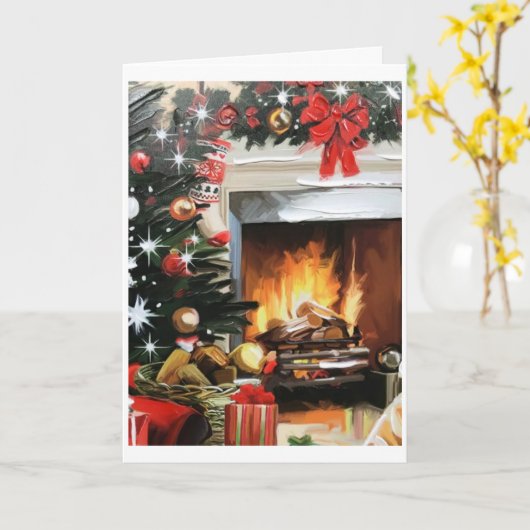 PRETTIGE FEESTDAGEN EN DENKEN AAN "JIJ" MET KERSTM KAART (Gele Bloem)