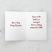 PRETTIGE FEESTDAGEN EN DENKEN VAN "U" OP CHRISTMAS KAART (Binnen)