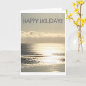 PRETTIGE FEESTDAGEN EN DENKEN VAN "U" OP CHRISTMAS KAART (Gele Bloem)