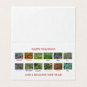 prettige feestdagen EN EEN GEZOND NIEUW JAAR! Kaart (Buitenkant ongevouwen)