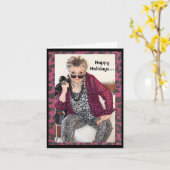 prettige feestdagen en een nieuwe jaarkaart kaart (Gele Bloem)