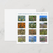 prettige feestdagen en een vreedzaam nieuwjaar! notitiekaartje (Voorkant / Achterkant)