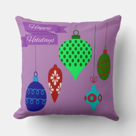 Prettige feestdagen En hangende Ornamenten Rich Pa Kussen