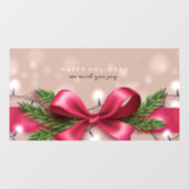 prettige feestdagen en kerstlichten raamsticker (Vel)