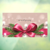 prettige feestdagen en kerstlichten raamsticker (Vel 3)