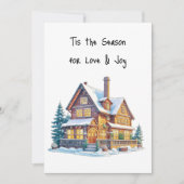 Prettige feestdagen en vrolijk kerstfeest feestdagenkaart (Voorkant)