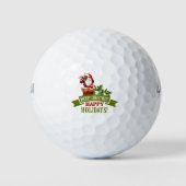 prettige feestdagen en vrolijk kerstfeest golfballen (Voorkant)