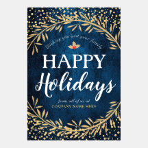 Prettige feestdagen · en zakelijke Bedankt