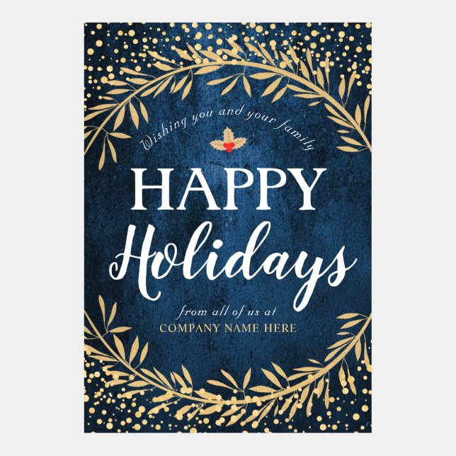 Prettige feestdagen · en zakelijke Bedankt (Voorkant)