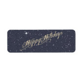 prettige feestdagen - Etiket (Voorkant)