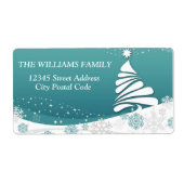 prettige feestdagen etiket (Voorkant)