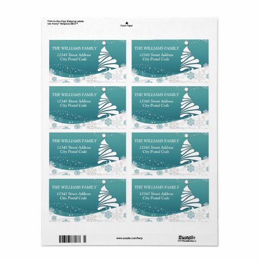 prettige feestdagen etiket (Full Sheet)