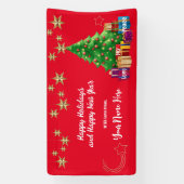 Prettige feestdagen Evenement Banner. Gepersonalis Spandoek (Verticaal)