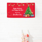 Prettige feestdagen Evenement Banner. Gepersonalis Spandoek (Insitu)