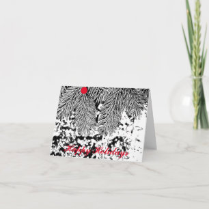 prettige feestdagen EVERGREEN FOTO NOTE KAART