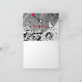 prettige feestdagen EVERGREEN FOTO NOTE KAART (Binnen)