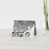 prettige feestdagen EVERGREEN FOTO NOTE KAART (Achterkant)