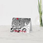 prettige feestdagen EVERGREEN FOTO NOTE KAART (Voorkant)