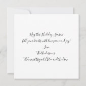 prettige feestdagen Evergreen kerstversieringen Kaart (Achterkant)