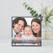 Prettige feestdagen Familie Foto Krijtbord Custom  (Staand voorkant)