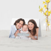 prettige feestdagen Familie Foto met de Tekst van  Kaart (Gele Bloem)