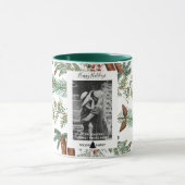 prettige feestdagen familie foto met kerstmis mok (Midden)