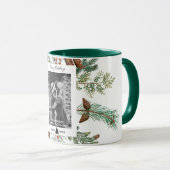 prettige feestdagen familie foto met kerstmis mok (Voorkant rechts)